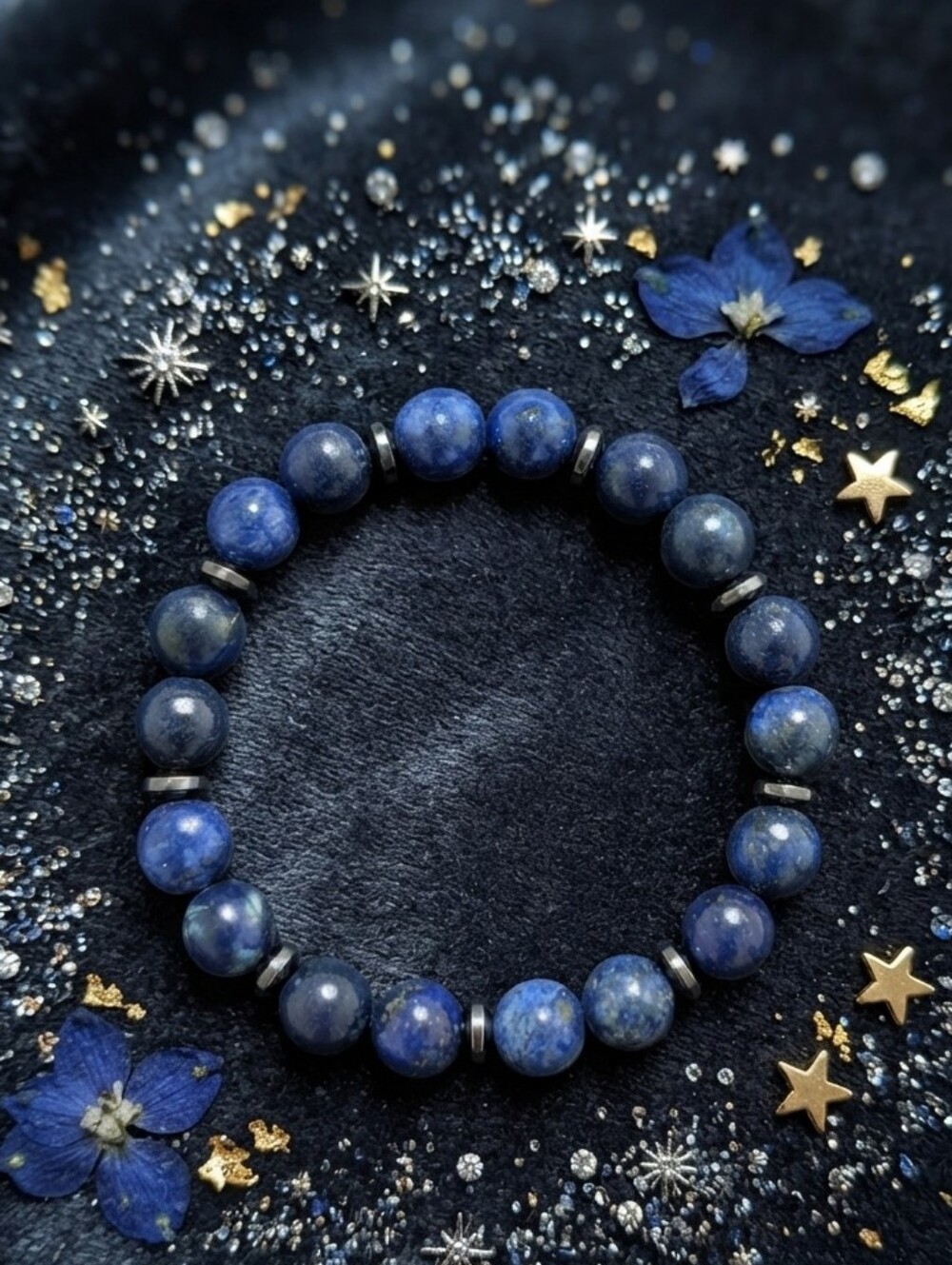 Lapis Lazuli/Hematite Bracelet